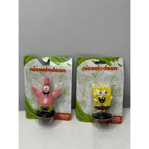 Nickelodeon Other - New Set Of SpongeBob Patrick Star Micro Mini Figure Cake Topper Nickelodeon
